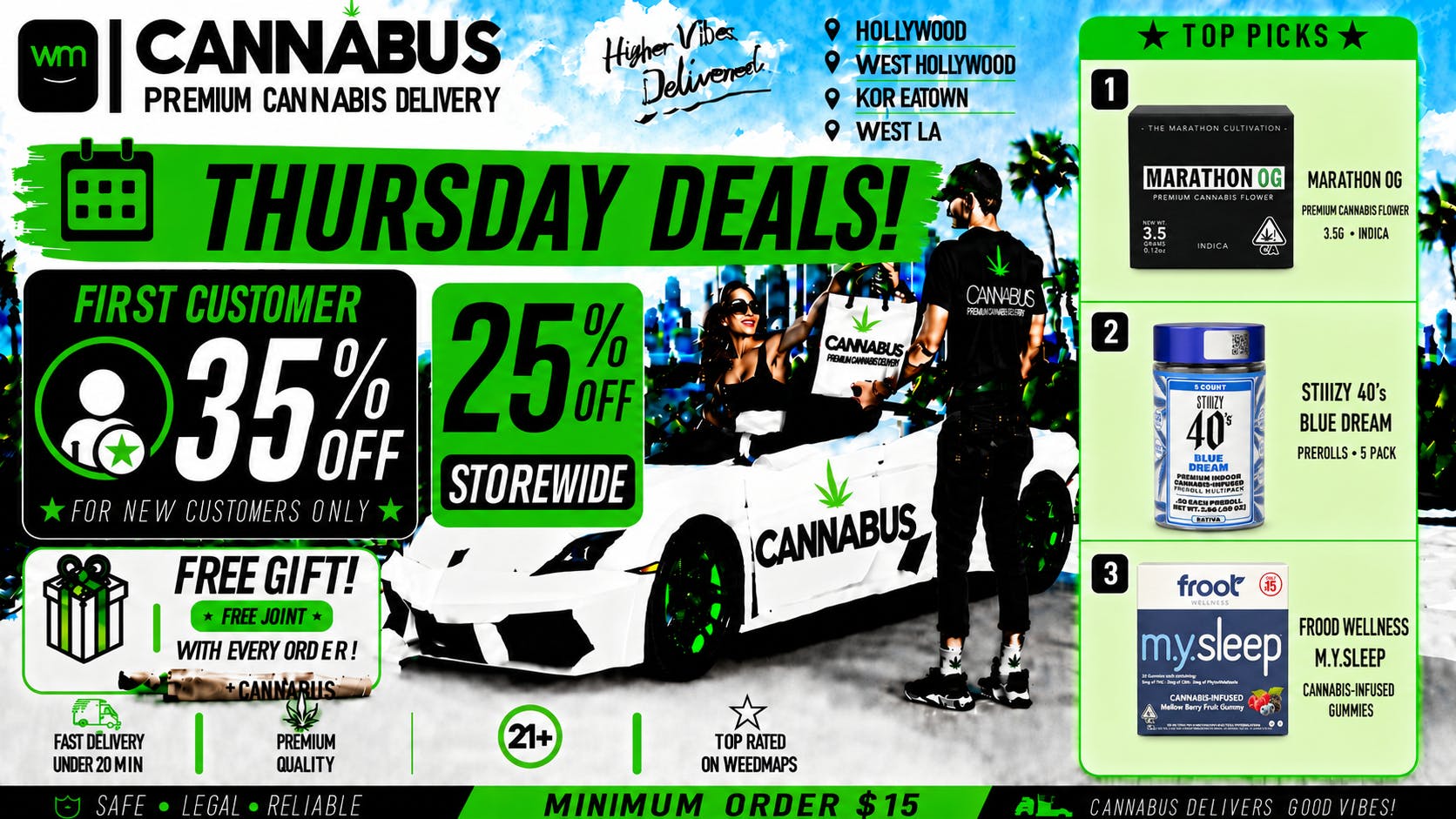 Cannabus - Hollywood 🔥25% OFF EVERY ORDER+Gift+Joint🔥