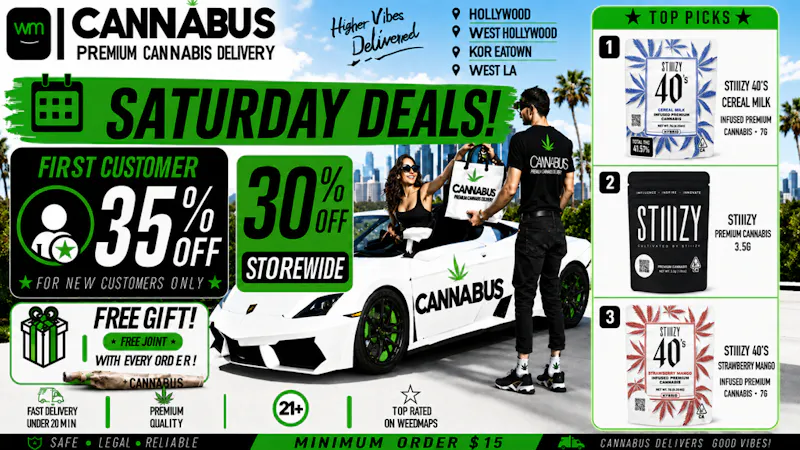 Cannabus - Hollywood 🔥30% OFF EVERY ORDER+Gifts+Joint🔥