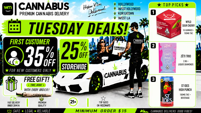 Cannabus - West Hollywood 🔥25% OFF EVERY ORDER+Gift+Joint🔥