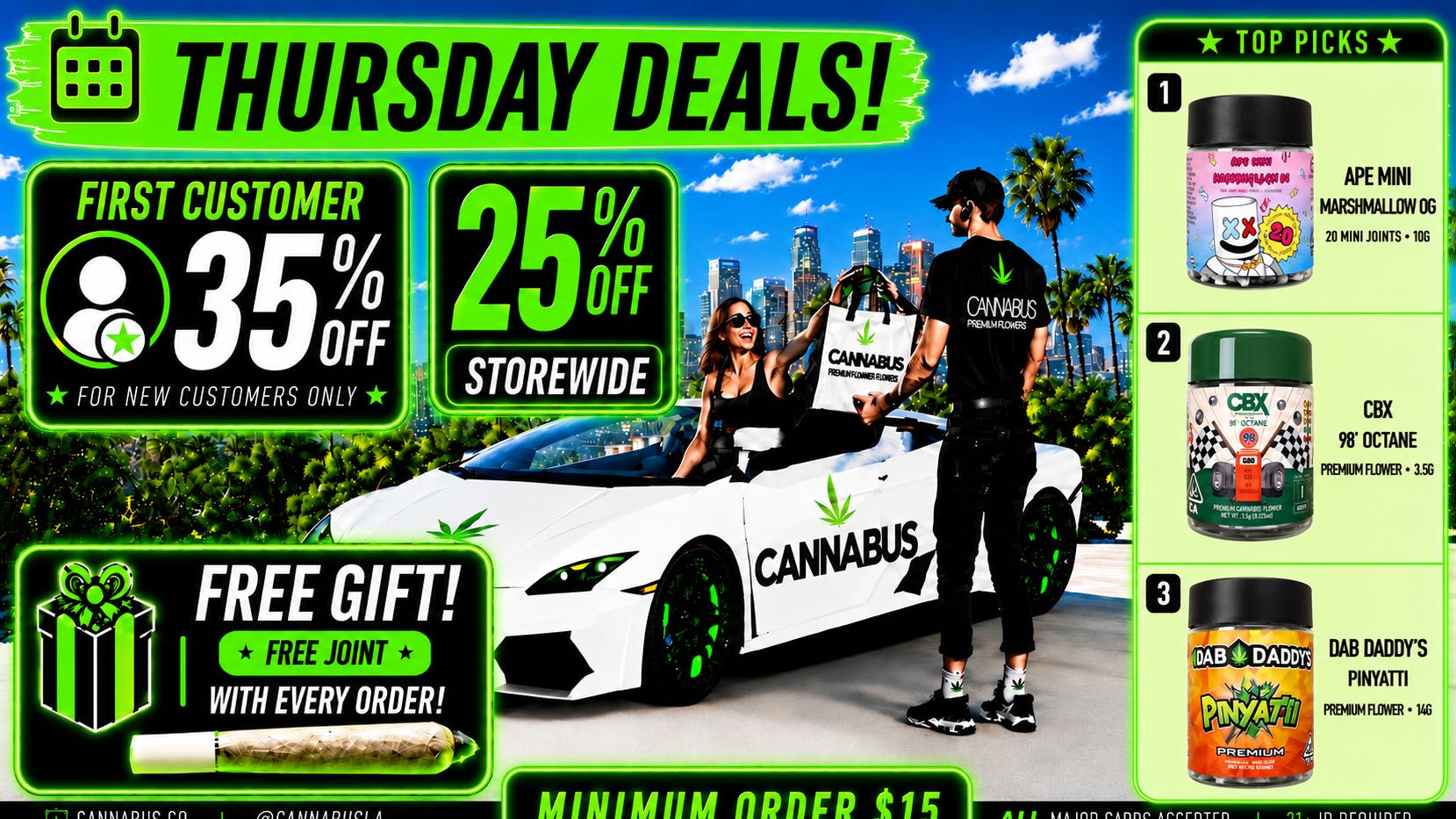 Cannabus - Hollywood 🔥25% OFF STOREWIDE +FREE GIFT & JOINT🔥