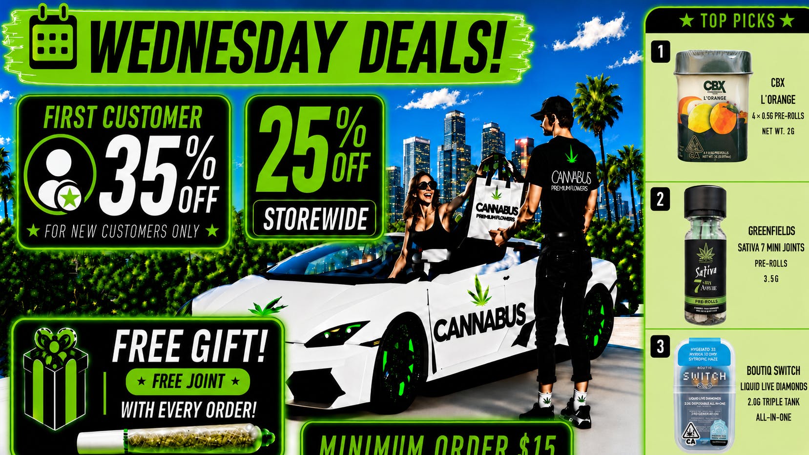 Cannabus - Hollywood 🔥25% OFF STOREWIDE +FREE GIFT & JOINT🔥
