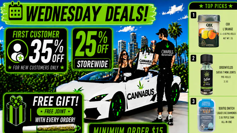 Cannabus - Hollywood 🔥25% OFF STOREWIDE +FREE GIFT & JOINT🔥