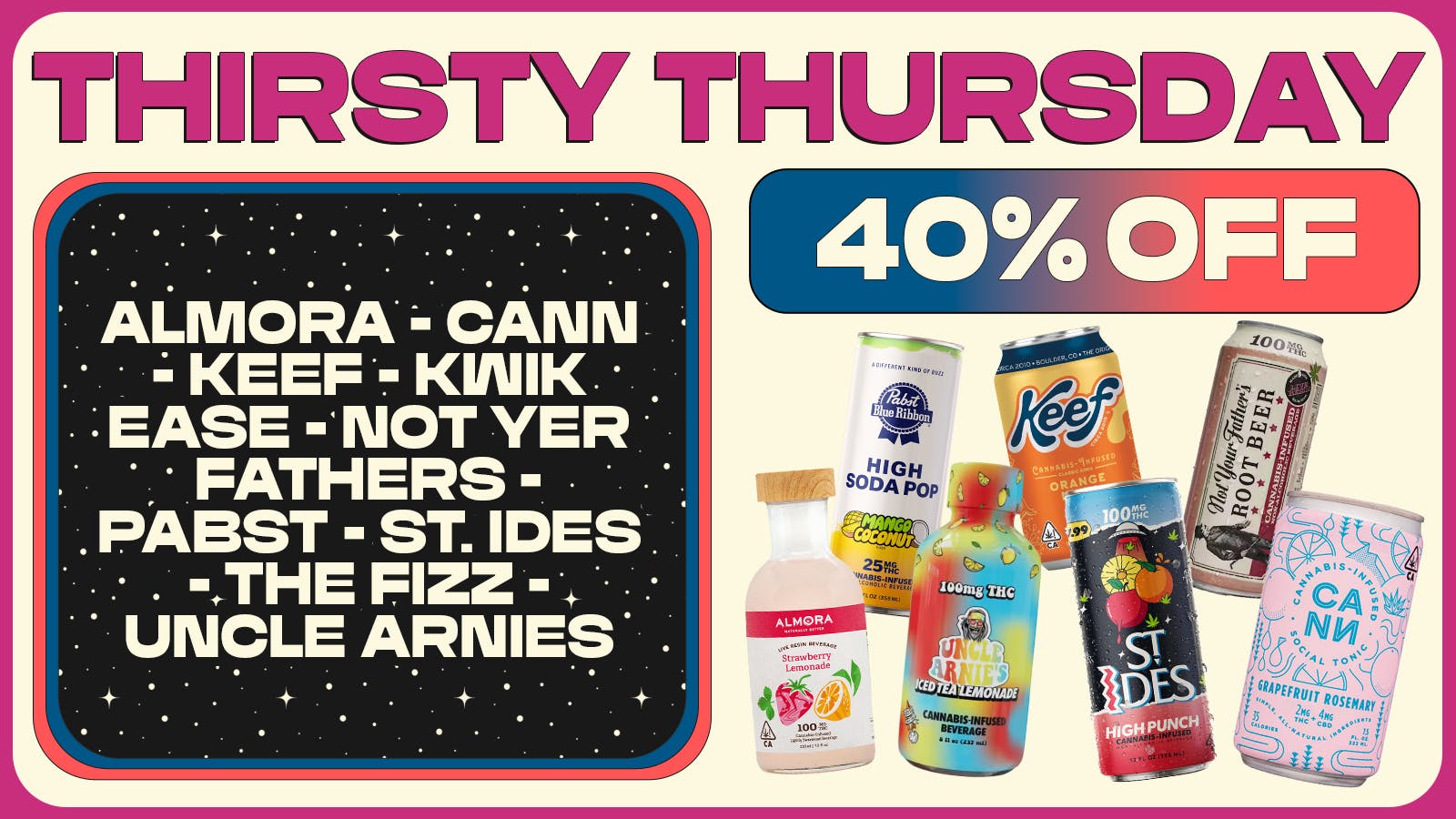 The Sweet Spot - Piner Rd Thirsty Thursday - 40% OFF Select Drinks