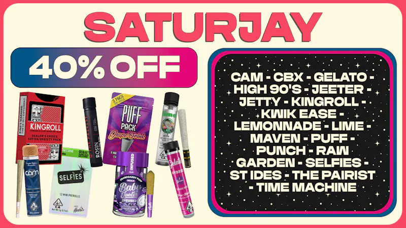 The Sweet Spot - Piner Rd SaturJay - 40% OFF Select Pre-rolls