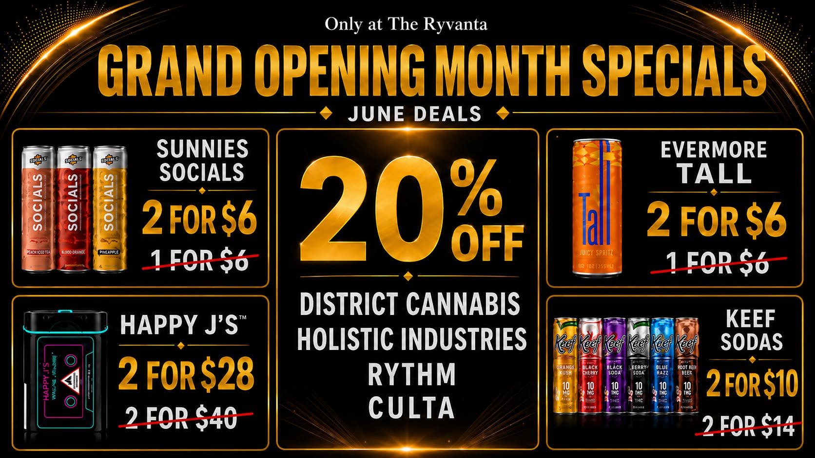 The Ryvanta Grand Opening Month Discounts