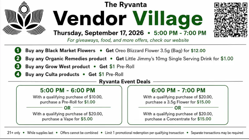 The Ryvanta Green Friday September 4th 5PM-7PM
