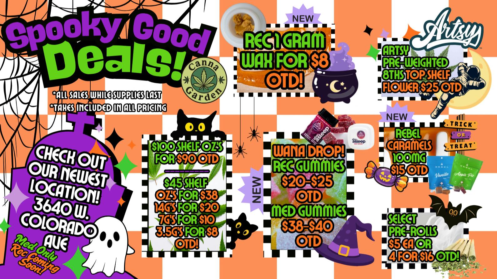 Canna Garden 👻 SPOOKY GOOD DEALS! 🎃