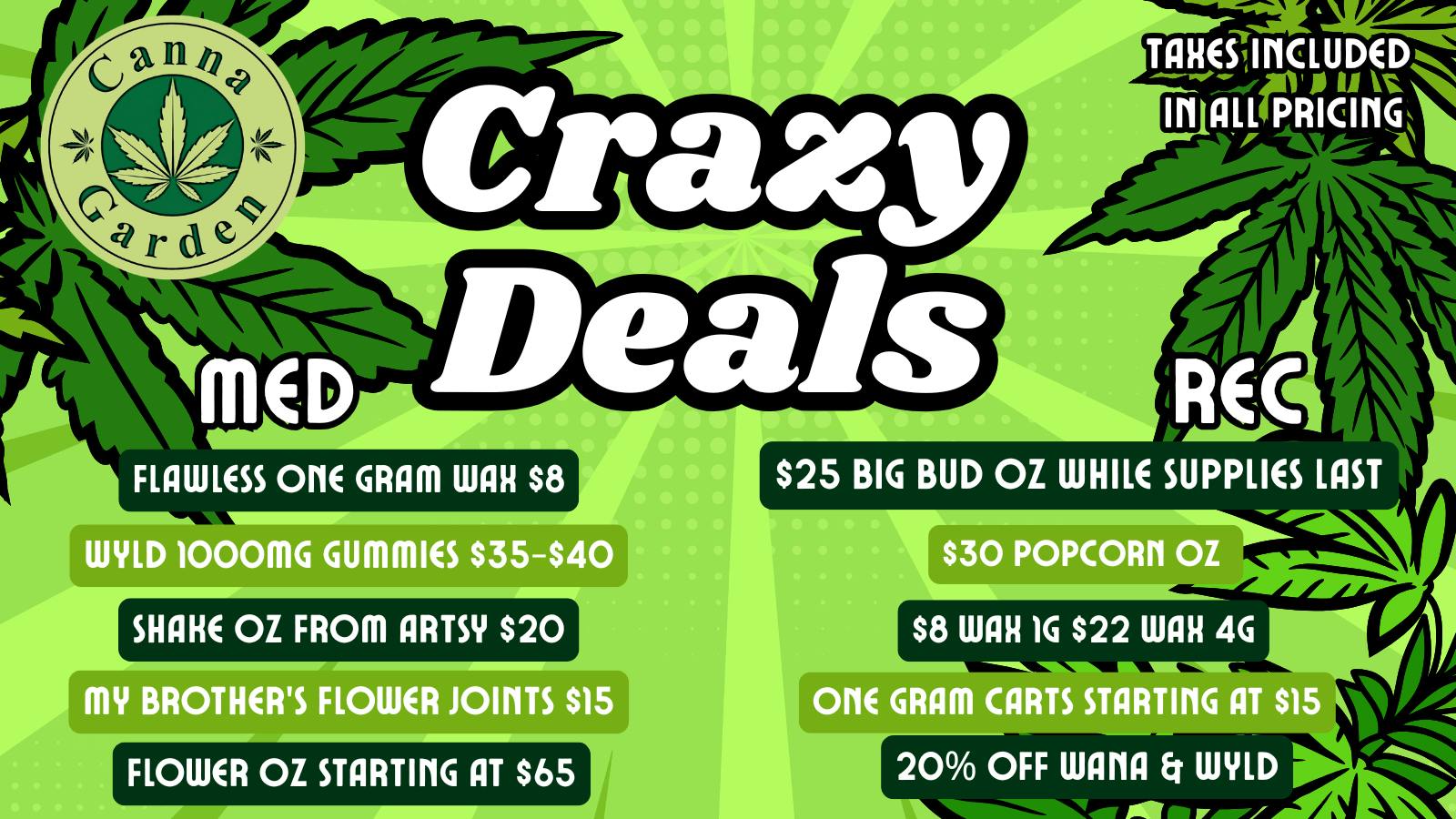 Canna Garden Crazy Deals!!!!!