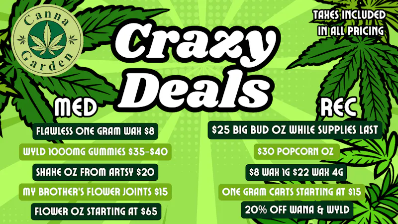 Canna Garden Crazy Deals!!!!!