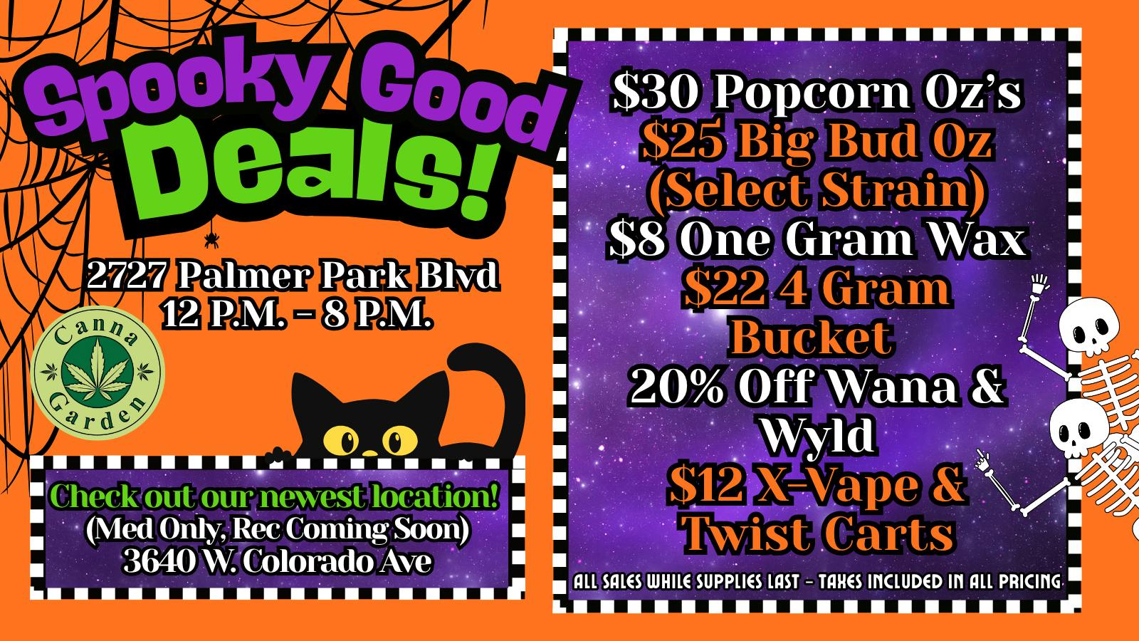 Canna Garden $8 wax! 4g Buckets for $22! $12 1g Carts! $25 Oz!