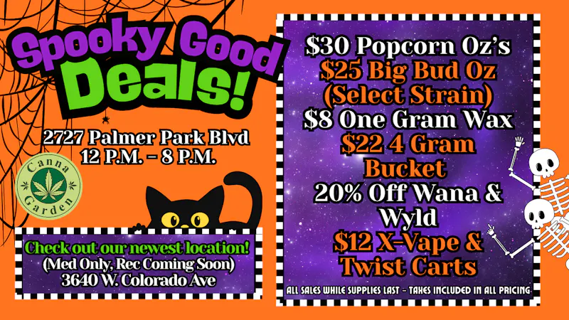 Canna Garden $8 wax! 4g Buckets for $22! $12 1g Carts! $25 Oz!