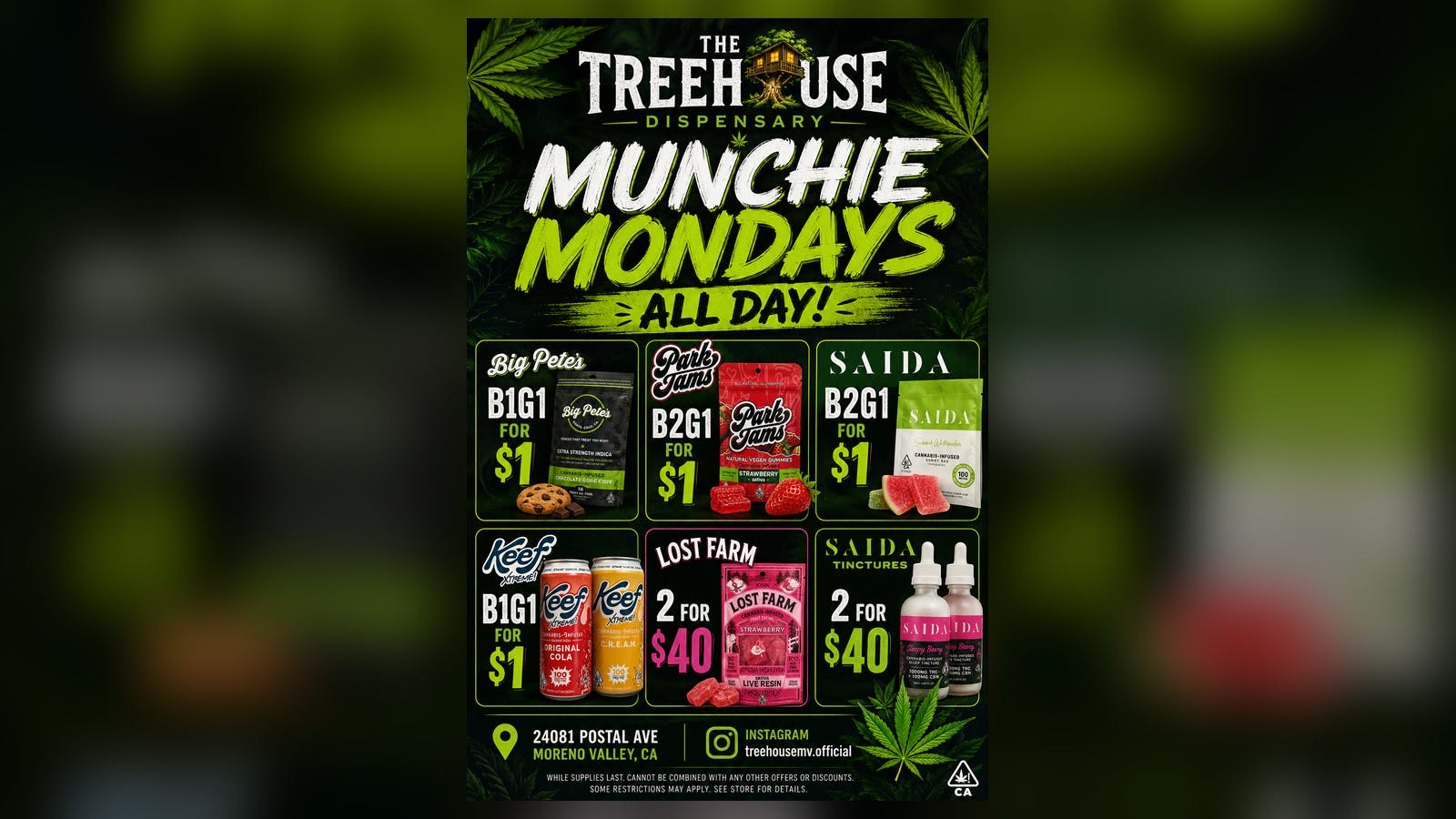 The Treehouse MUNCHIE MONDAYS @ THE TREEHOUSE!