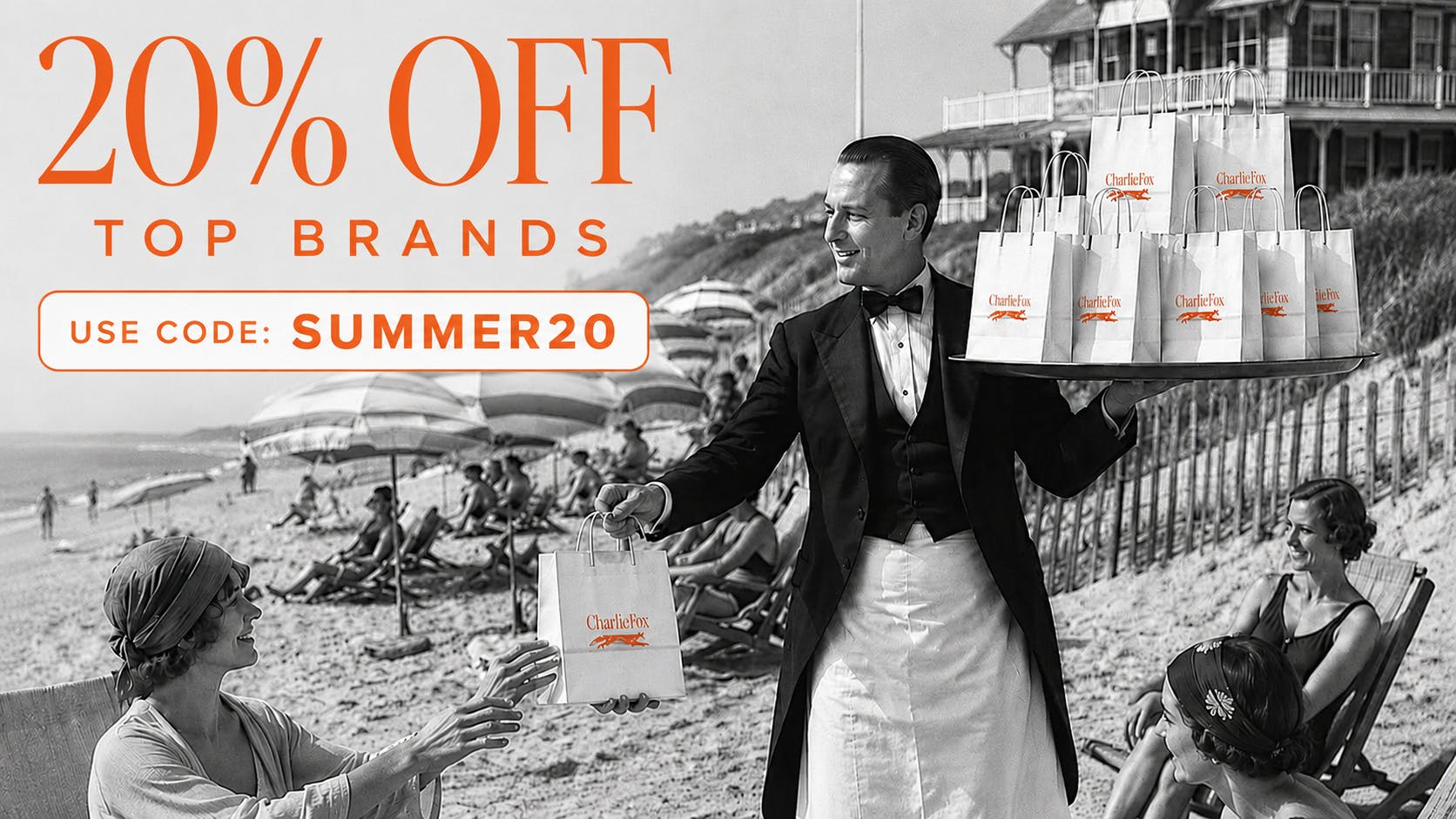 Charlie Fox - The Hamptons 20% Off Top Brands