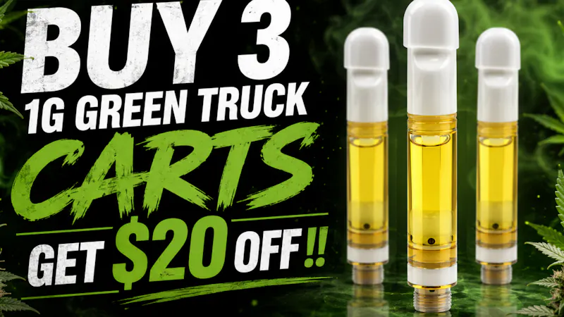 Selective - Recreational Buy 3 Green Truck 1g Carts get $20 OFF!