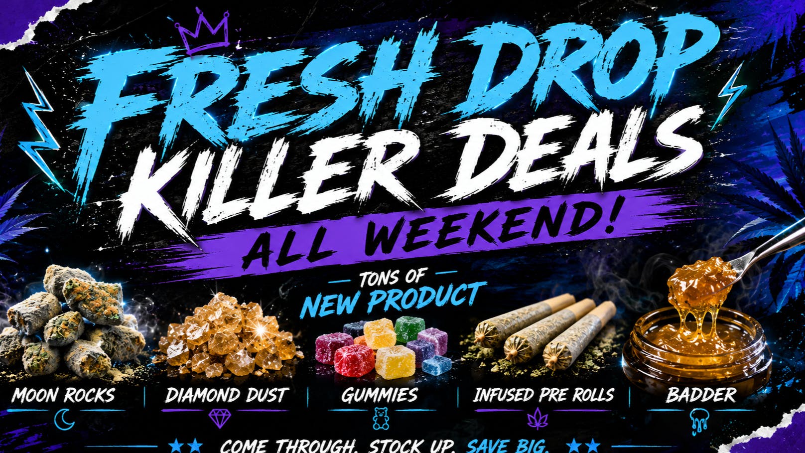 Selective - Recreational 20% OFF ECLIPSE FLOWER SATURDAY/ %25 OFF SUNDAY