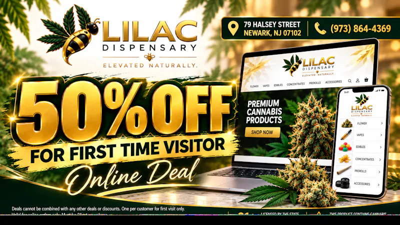 Lilac Dispensary 50% For First Time Buyers!
