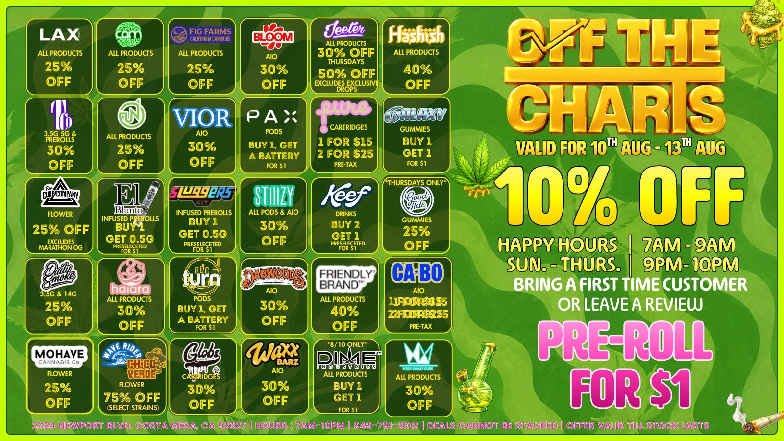 Off the Charts - Newport 🔥25 % OFF YOUR FIRST VISIT🔥