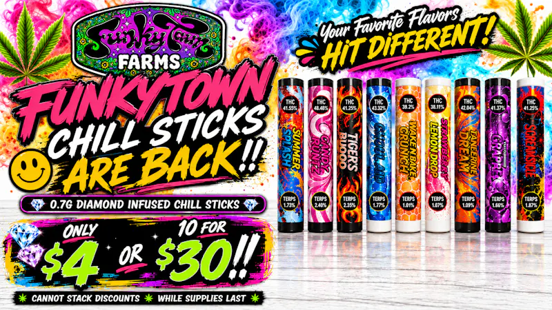 Blue Collar Criminals 🎉 FUNKYTOWN CHILL STICKS ARE BACK, 10/$30! 🎉