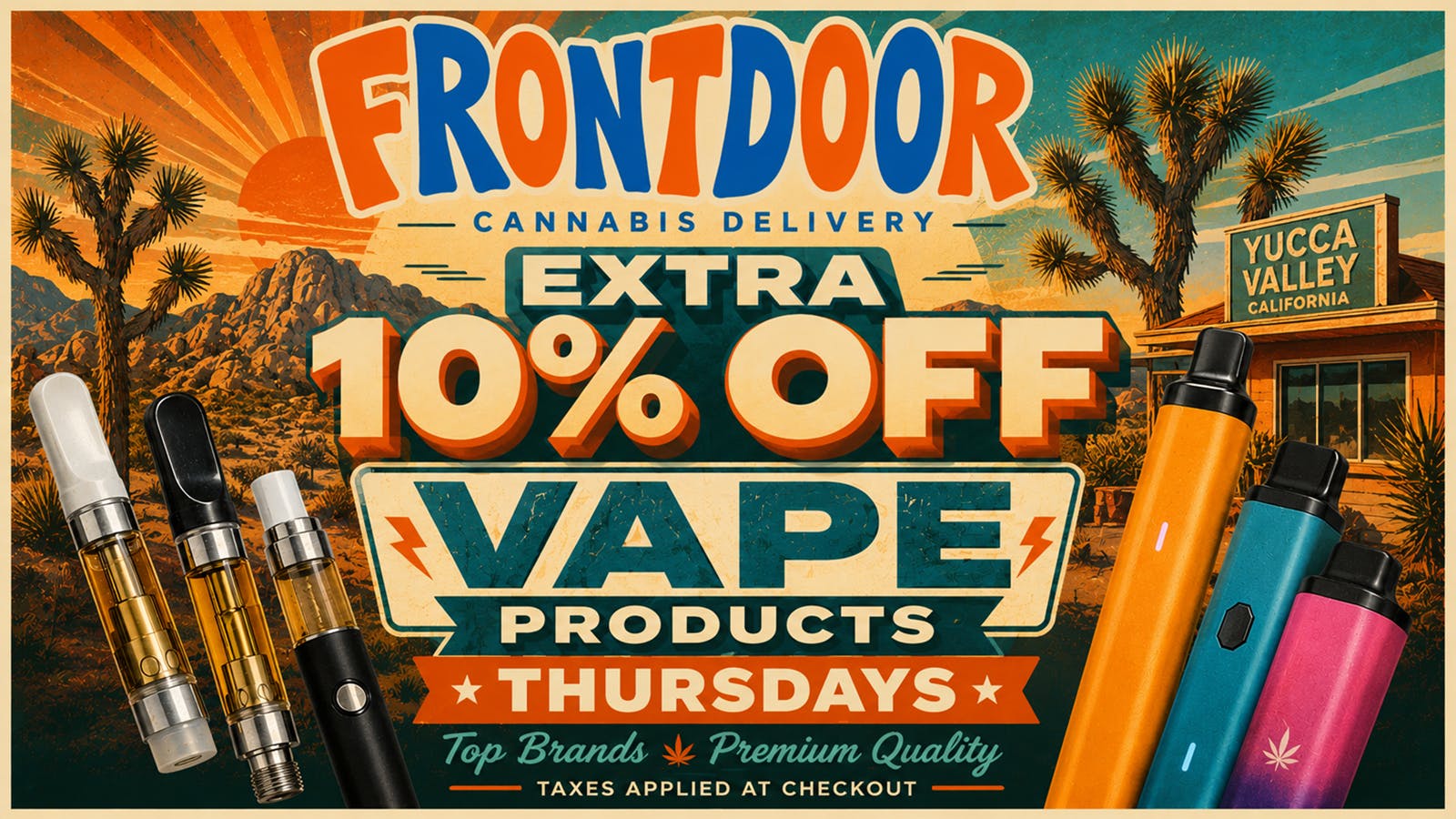 Front Door Delivery - Palm Springs EXTRA 10%OFF VAPES THURSDAY