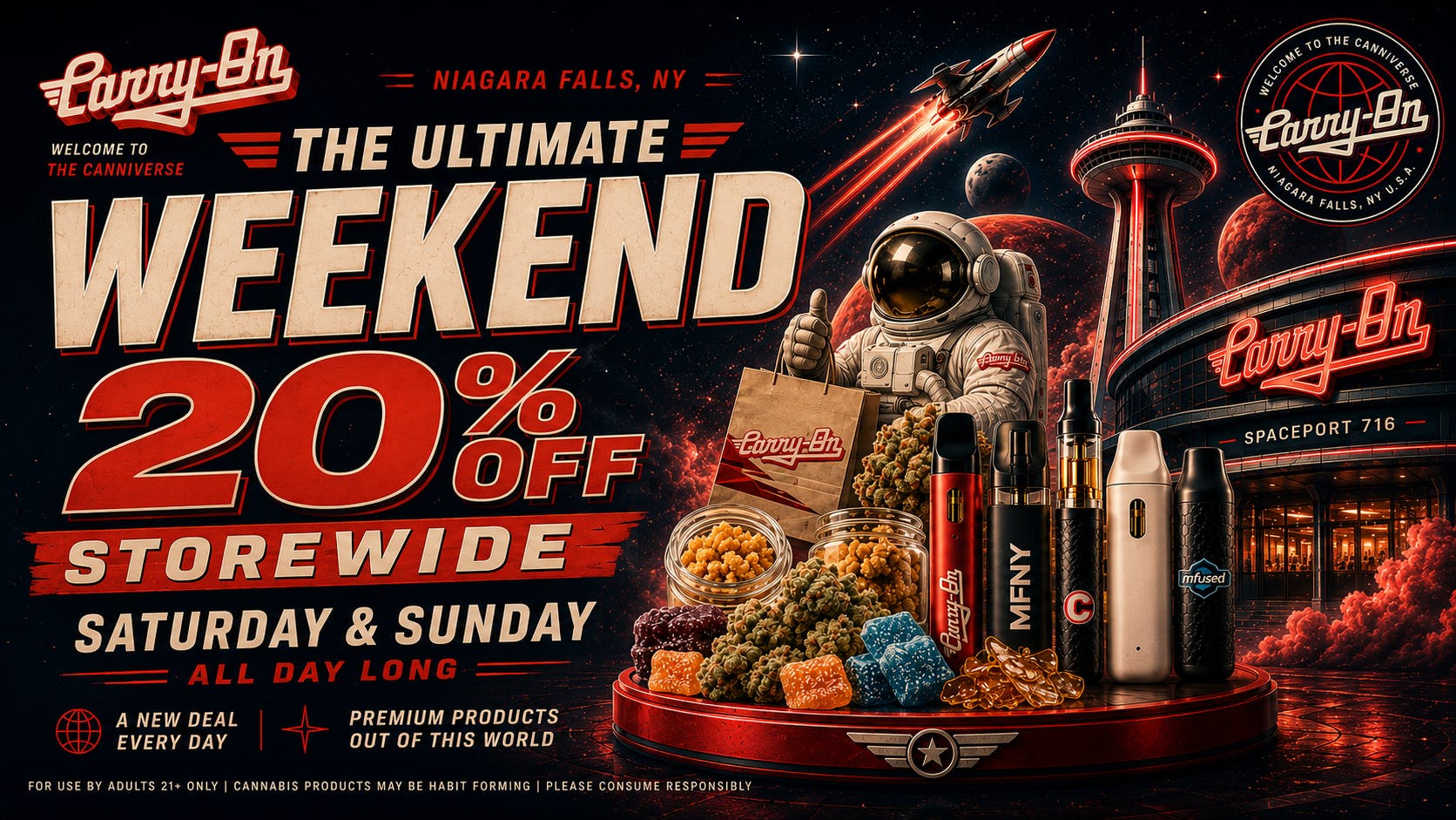 Carry-On Cannabis NY 20% Off Storewide