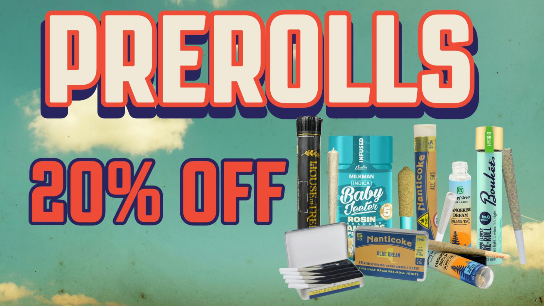 Carry-On Cannabis NY 20% Off All Prerolls