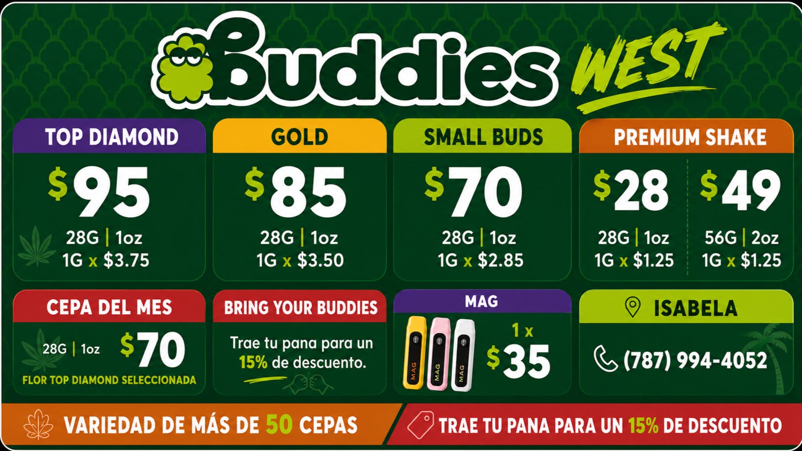Cura Verde Isabela YA ESTAMOS ABIERTOS