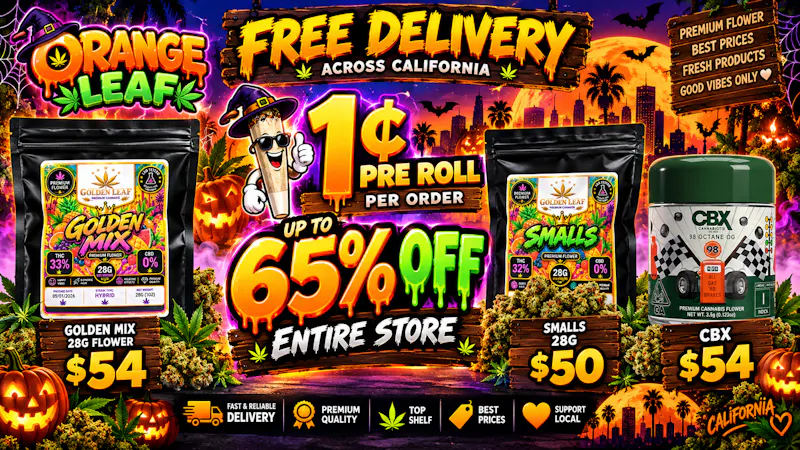 Orange Delivery - San Jose 🔥🌿 Up to 65% OFF 💸|🚗FREE Delivery |🎁PreRoll