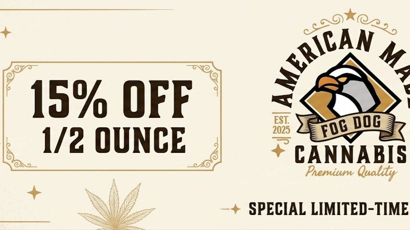 American Made Cannabis 15% OFF 14 GRAMS FOG DOG