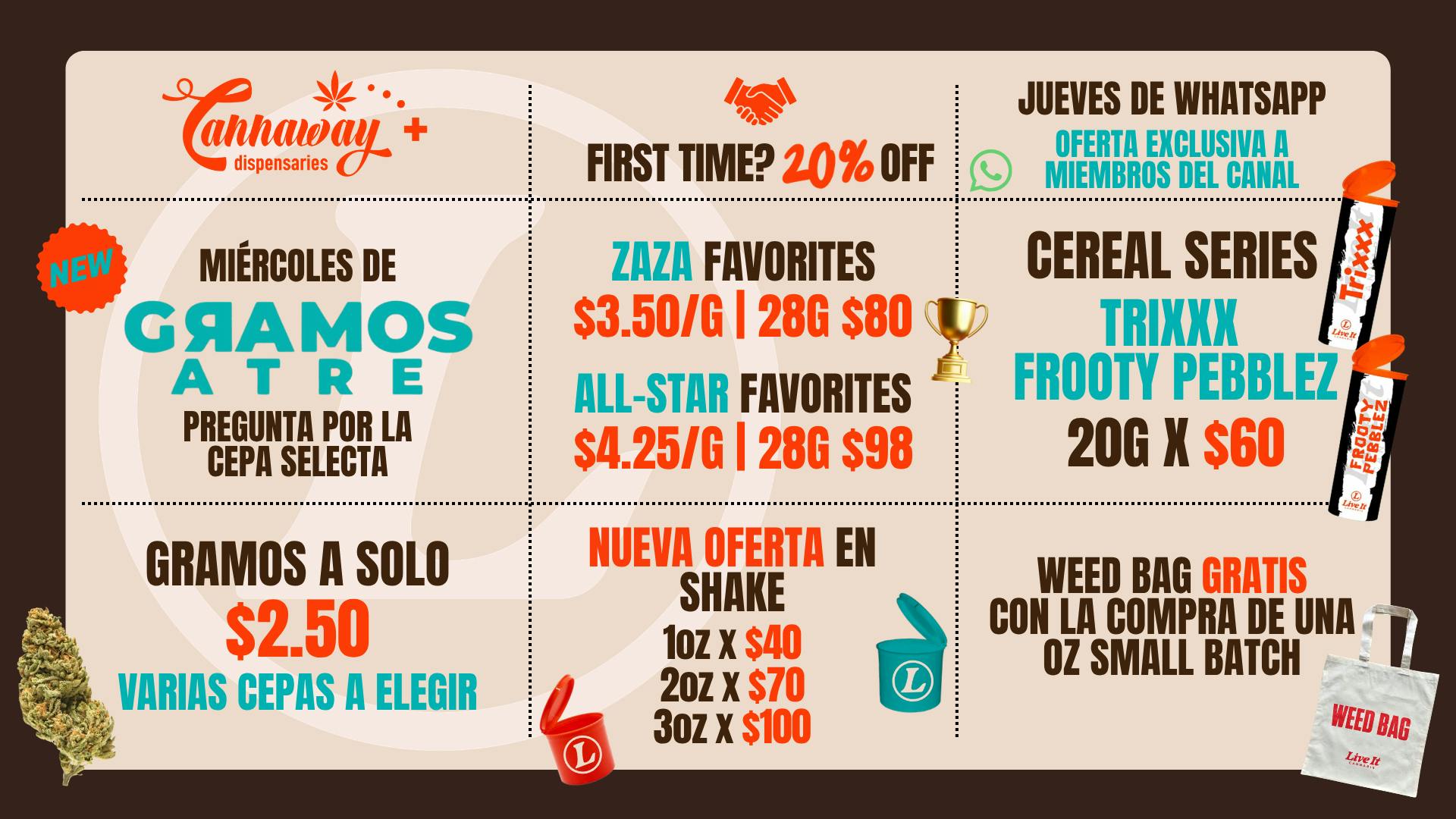 CannaWay G's a $2.50 | $3.50 | $4.25 🤩