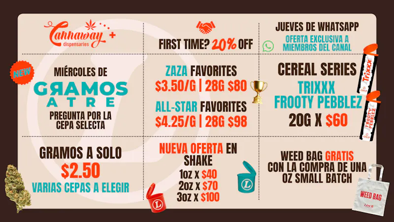 CannaWay G's a $2.50 | $3.50 | $4.25 🤩
