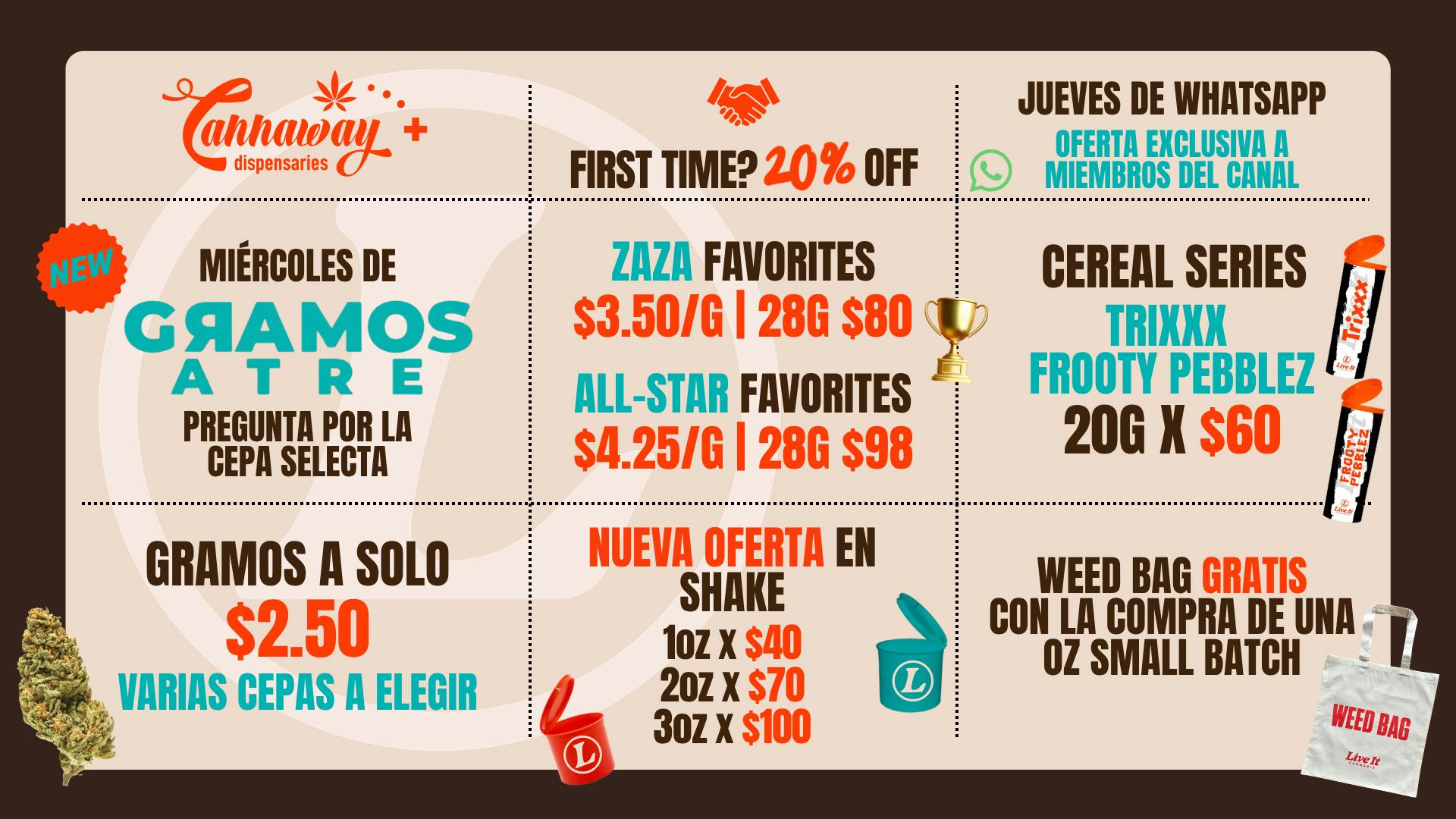 CannaWay G's a $2.50 | $3.50 | $4.25 🤩