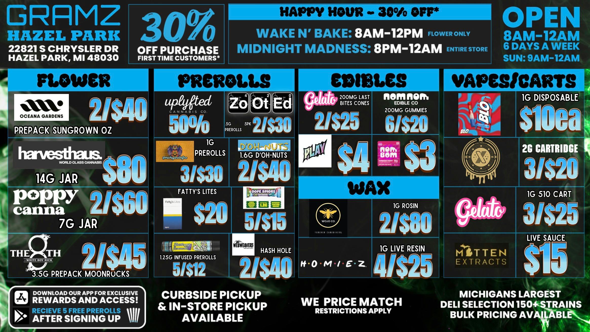 Gramz Cannabis - Hazel Park ✨GRAMZ HAZEL PARK | HAPPY HOUR & DAILY STEALS 🐝