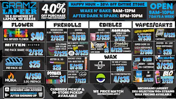 Gramz Cannabis - Lapeer 🌿 GRAMZ Lapeer: 40% Off First Visit!