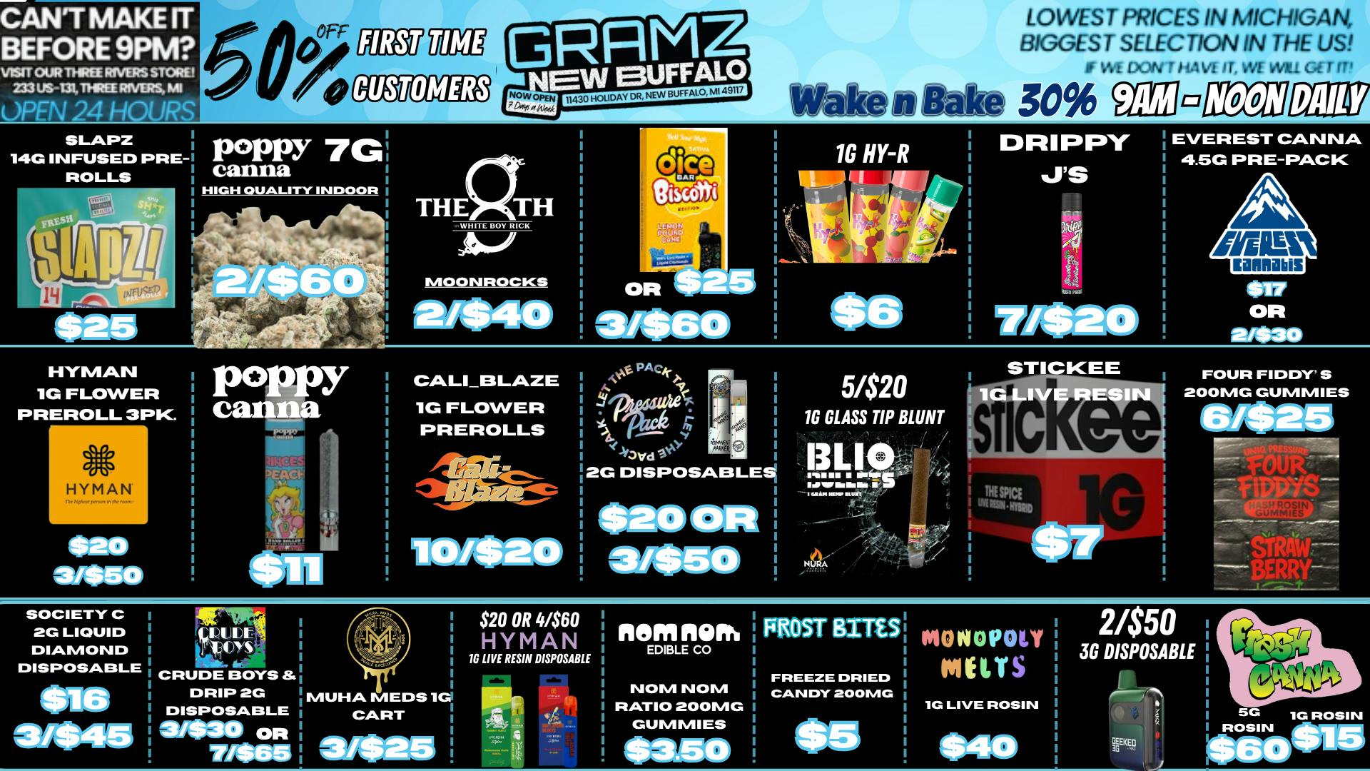 Gramz New Buffalo 🎉 GRAMZ New Buffalo: 50% Off First Timers