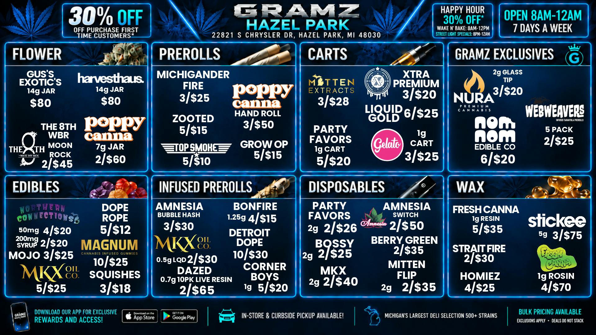Gramz Cannabis - Hazel Park ✨ GRAMZ Hazel Park: 30% Off New Customers