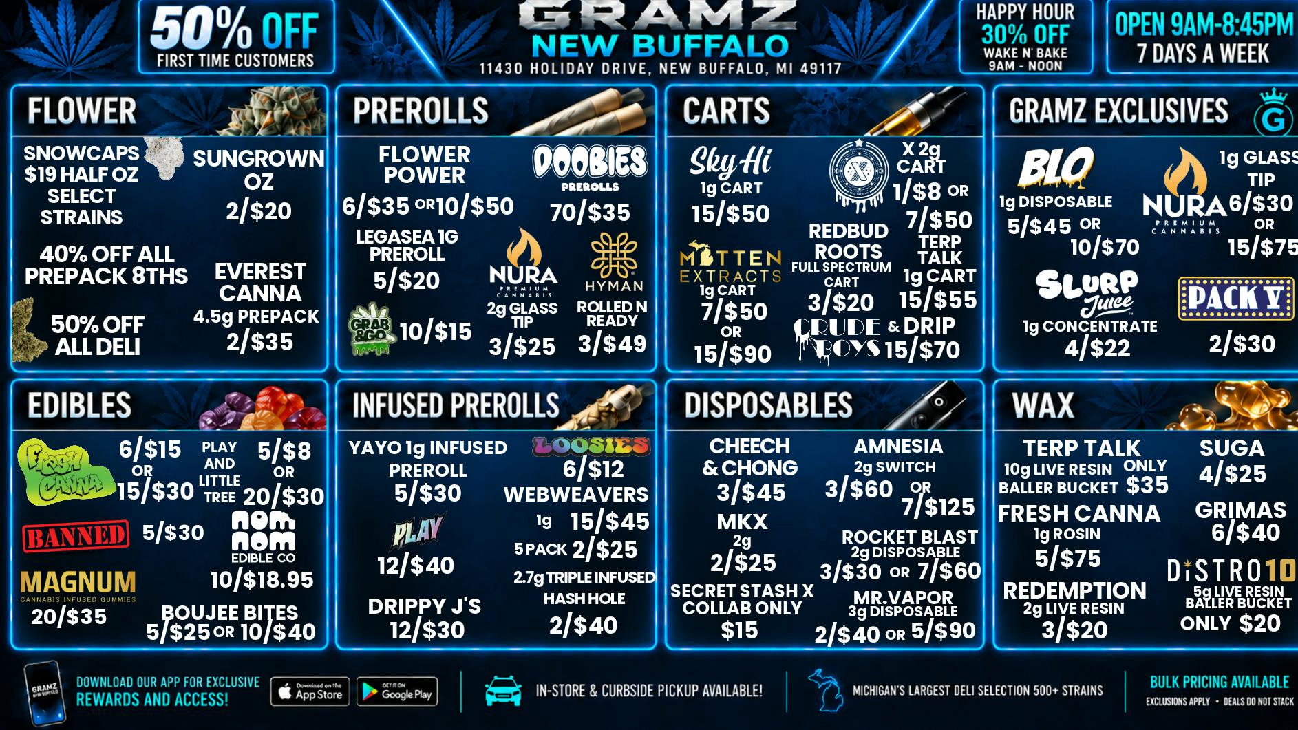 Gramz New Buffalo 🔥GRAMZ NEW BUFFALO | 50% OFF YOUR FIRST VISIT 🌊