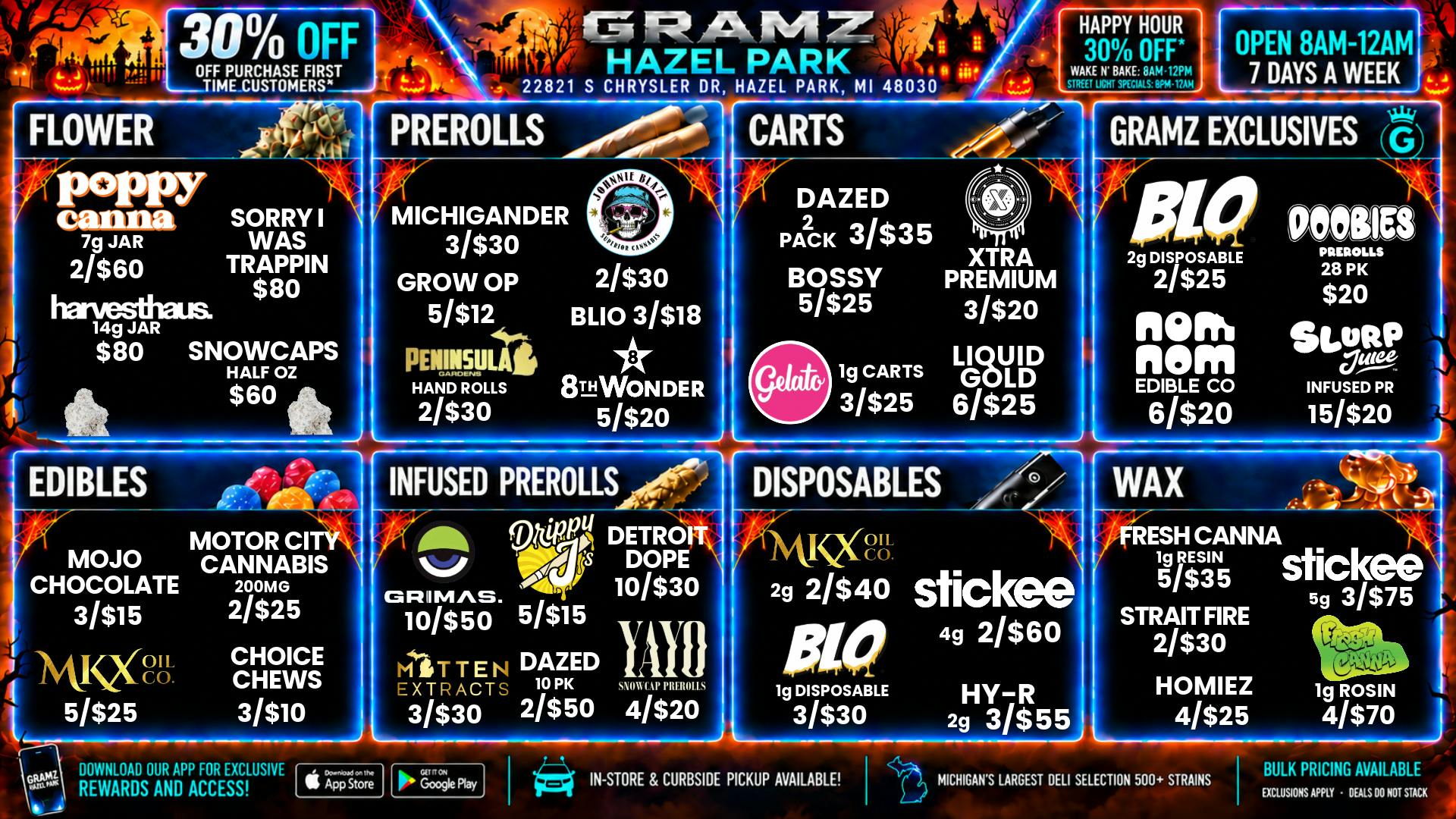 Gramz Cannabis - Hazel Park 🎃 Haunted Happy Hours at Gramz Hazel Park 🌙
