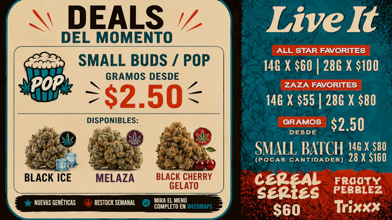 Caribbean Weed 🍿 Small Buds / Pop – Desde $2.50