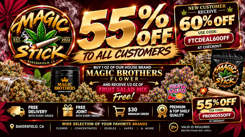 MAGIC STICK 55OFF + FREE JOINT + FREE DELIVERY