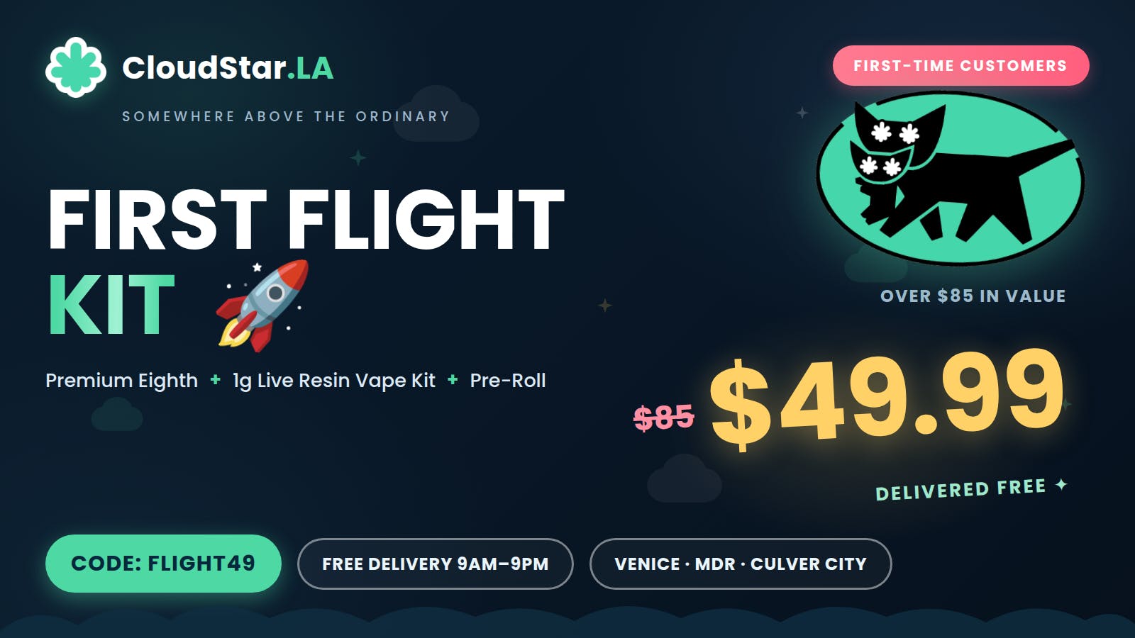 Cloudstar First Flight Kit: $85 Bundle for $49.99
