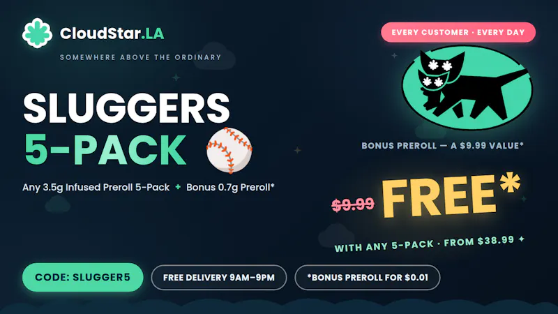 Cloudstar Sluggers 5-Pack + Free Preroll