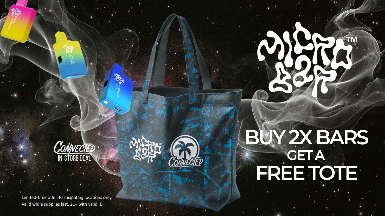 Connected Sacramento Micro Bar - Buy 2x Bars To Get a Custom Tote