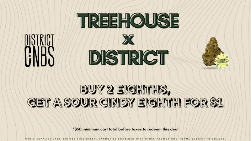 Treehouse Dispensary Buy 2 Eighths, get one for $1