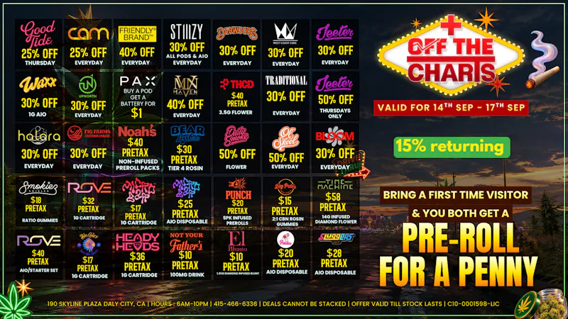 OFF THE CHARTS - DALY CITY Daly City Deals