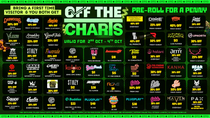 OFF THE CHARTS - DALY CITY 🔥 OFF THE CHARTS DEAL DROP 🔥