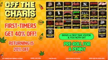 Off The Charts - Needles 🧡💨 Big deals. Bigger clouds! 🌿🧡
