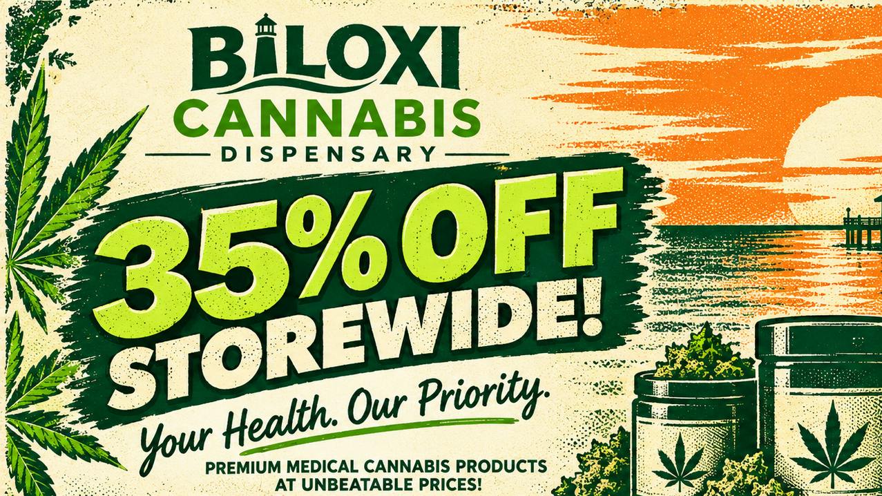 Biloxi Cannabis Dispensary 35% OFF STORE WIDE