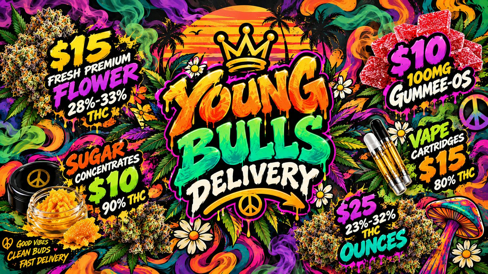 Young Bulls Delivery - Modesto 💰 $60 WORTH OF PRODUCTS FOR JUST $48!