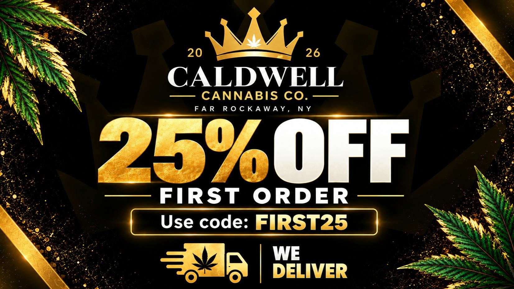 Caldwell Cannabis Co - Delivery 25% off first time customers