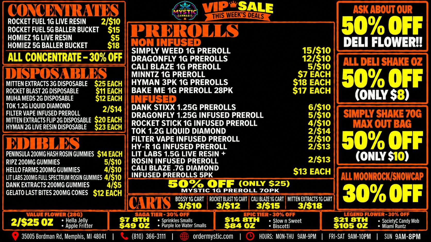 Mystic Cannabis of Memphis Mystic Cannabis - 50% off Deli Flower + MORE!!!!